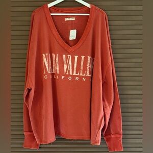 We The Free Rose Sienna V-Neck Top